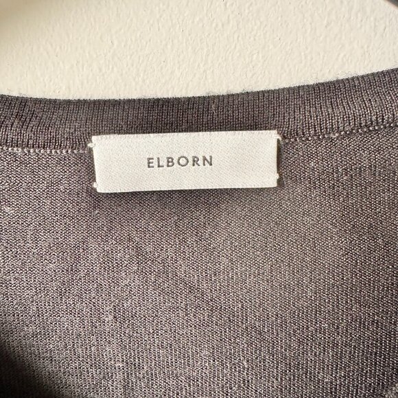 Elborn V-Neck Extra Fine Merino Wool Sweater Black - Picture 3 of 7